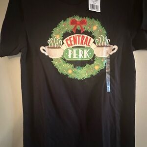 FRIENDS Black Central Perk Christmas TShirt